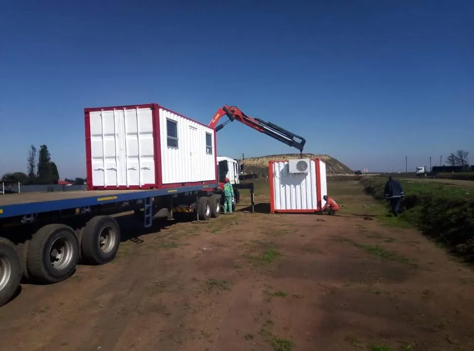 Storage container with double doors